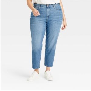 High-Rise Slim Straight Plus Size Jeans